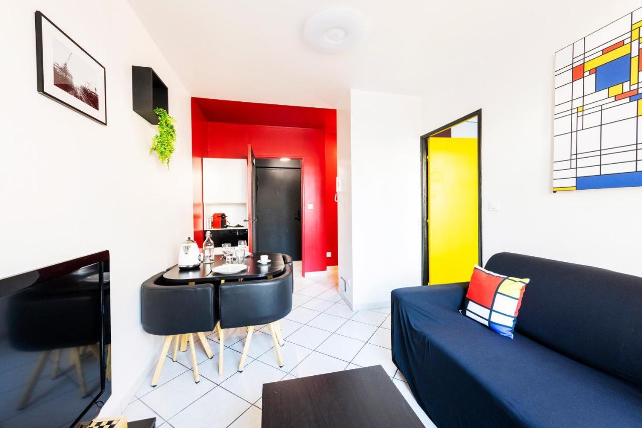 Appartement Entier - Le Mondrian - 1Ch Check-In 24H Villeurbanne Ngoại thất bức ảnh